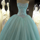 ball gown Prom Dresses Tulle Lace Appliques   cg16835