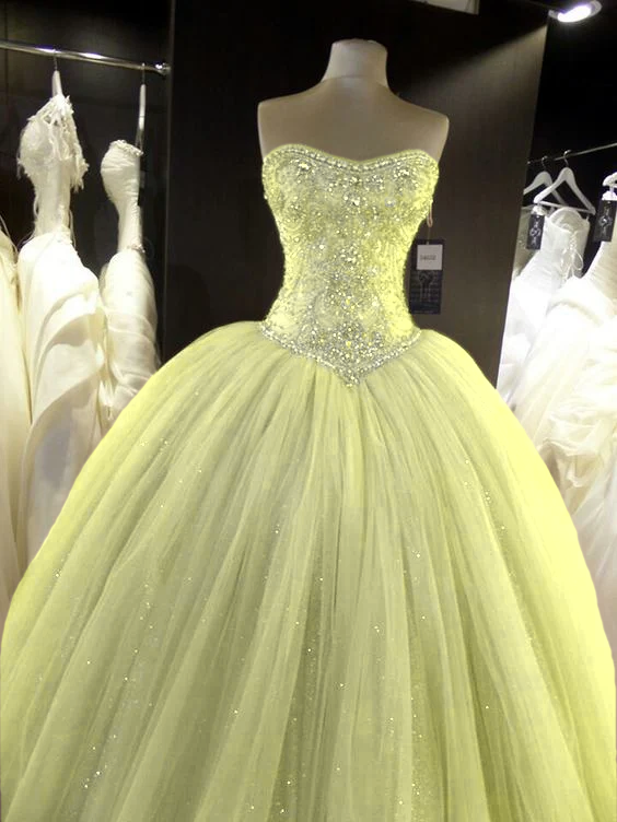 ball gown Prom Dresses Tulle Lace Appliques   cg16835