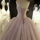 ball gown Prom Dresses Tulle Lace Appliques   cg16835