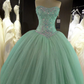 ball gown Prom Dresses Tulle Lace Appliques   cg16835