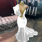 Emerald Green Evening Dresses High Neck Appliques Gold Lace Mermaid Prom Dresses Sexy Formal Velvet Party Gowns    cg19494