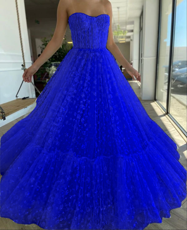 A-line long prom dress evening dress     cg21407