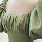 Princess ball gown dresses satin puffy sleeves quinceanera gown prom dress, evening dress    cg22001