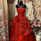 A Line Purple Strapless Prom Gown Unique Long Evening Dresses    cg25330