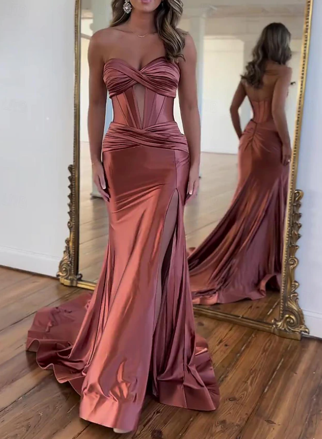 Mermaid Long Evening Dress Long Prom Party Dress    cg25636