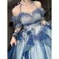 Blue Fairy Princess Prom Dress A Line Cute Party Dress Birthday Dress cg26083