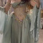 Elegant A Line Off The Shoulder Floor-length Tulle Long Sleeves Evening Dress Prom Dresses  cg26217