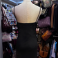 Spaghetti Straps Black Mermaid Prom Dress With 3d Flowers Chiffon Evening Dress cg26354