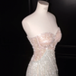 Champagne And Mint Green Shiny Prom Party Dress Classy Evening Dress cg26340