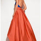 Satin Halter Neckline Backless Hi-lo A-line Prom Dress With Beadings cg1948