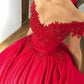 romantic red long Prom Dress    cg16463