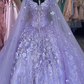 Blumen Quinceanera Kleider Off Schulter Ballkleid Puffy Spitze Stickerei Prinzessin Sweet 16 Mädchen cg24835