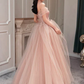 Pink Sweetheart With Lace Beaded Tulle Junior Prom Dress, Pink Long Formal Dresses    cg24960