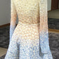 Stunning Sparkly Beading Sequin Long Sleeve V-Neck Homecoming Dresses cg1000