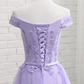 Charming Lavender Sweetheart Knee Length Homecomin Dress   cg10717