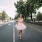 PINK TULLE SHORT DRESS HOMECOMING DRESS   cg10849