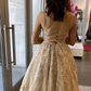 A line tulle lace long ball gown prom dress formal dress   cg11077