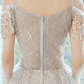 Gray tulle sequins short dress party dress homecoming dresses  cg11108