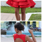 Red Short Cocktail Dress with Open Back,Simple Homecoming Dresses cg1113