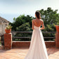 SIMPLE WHITE V NECK SATIN LONG PROM DRESS WHITE FORMAL DRESS   cg11416
