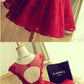 Short homecoming Dress, Lace Dress, Red Sexy Party Dress cg1180