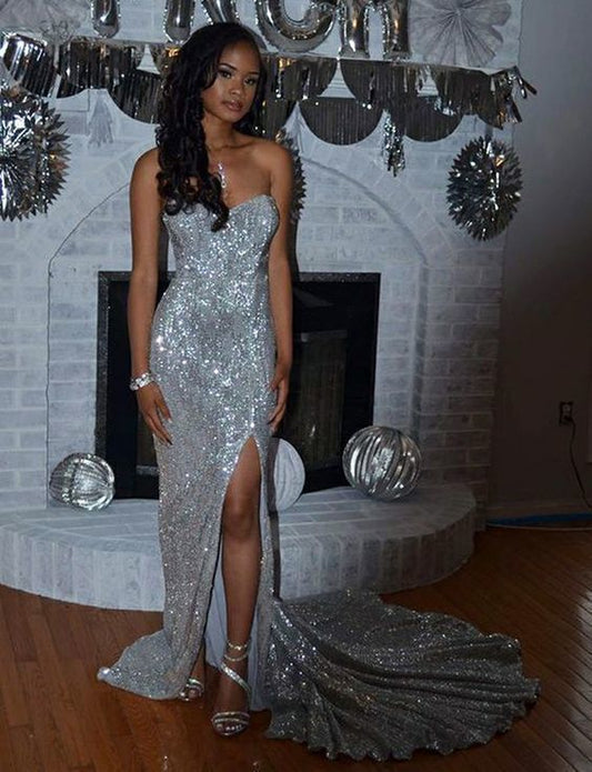 sexy mermaid long prom dresses ,sweetheart prom dress  cg1188