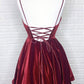 BURGUNDY HOMECOMING DRESS   cg12179