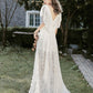 WHITE LACE HIGH LOW PROM DRESS EVENING DRESS   cg12348