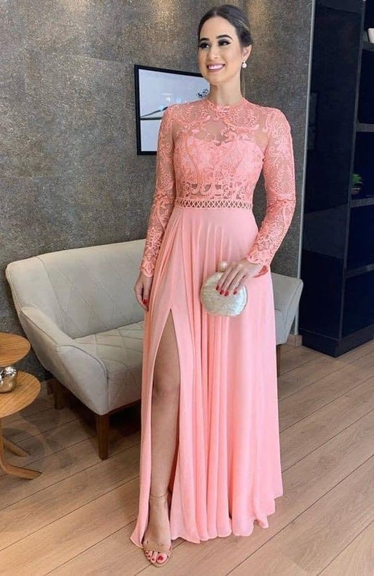 pink Prom Dress A-Line Prom Dress   cg12397