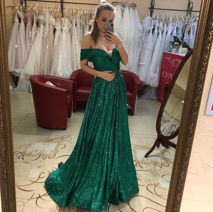 Bling Bling Sequin Evening Prom Dresses   cg12451