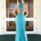 Prom Dress,Halter A-Line Formal Long Backless Prom Dress   cg12492