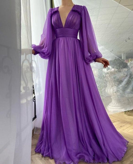 Custom royal purple prom gown for special occasions   cg12540