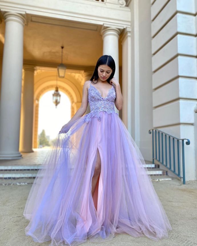 Newest V-Neck A-Line Prom Dresses, Evening Dress Prom Gowns, Formal Women Dress,Prom Dress   cg12607