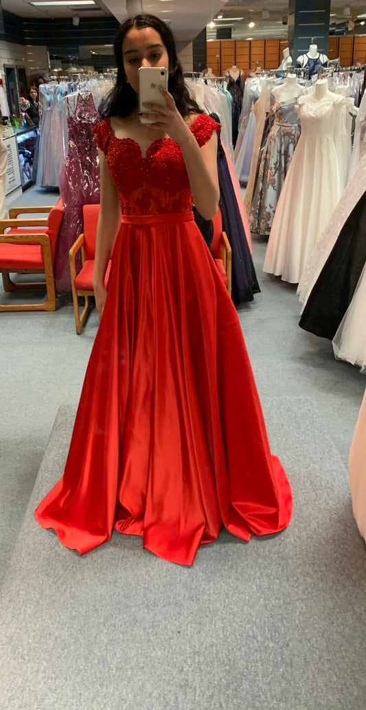 Charming V-Neck A-Line Prom Dresses, Evening Dress Prom Gowns, Formal Women Dress,Prom Dress   cg12636