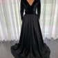 Sexy Prom Dress,V-Neck Prom Dress,Satin Prom Dress,A-Line Prom Dr,Long Prom Dress,Evening Dress   cg12740