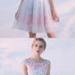 Morden Cute homecoming Dresses, Cute A Line 3D Flower Short homecoming Dress, Homecoming Dress cg1313