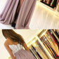A Line Gray Prom Dresses Spaghetti Straps With Appliques Split Front cg1315