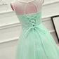 Cute Mint Green Tulle Short Party Dress With Lace Applique, Homecoming Dress   cg13175