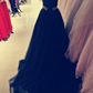 Black Sweetheart Tulle Long Party Dress, Stunning Black Sequins Prom Dress   cg13259