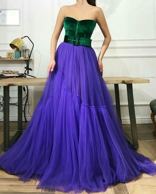 Handmade paty dress A-line evening prom dress   cg13290