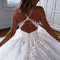 WHITE V NECK TULLE LACE LONG PROM DRESS WHITE FORMAL DRESS   cg13427