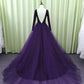 long prom dress Gorgeous Spandex And Tulle Ball Gown Evening Dress, Purple Party Dress    cg13445