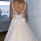 Champagne lace tulle prom dress evening dress   cg13633