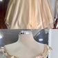 CHAMPAGNE TULLE LACE FLOWER LONG PROM DRESS, EVENING DRESS cg1420