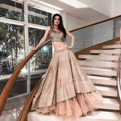 Two Pieces O-Neck A-line Prom Dresses,Long Prom Dresses,Cheap Prom Dresses   cg14659