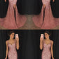 Most Popular Strap Rhinestone Long Mermaid Side Slit Gorgeous Sparkle Prom Dresses cg1499