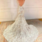 MERMAID LACE LONG PROM DRESS FORMAL DRESS   cg15354