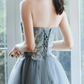 Charming Short Tulle With Lace Applique Homecoming Dresses      cg15744