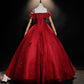 BURGUNDY LACE LONG BALL GOWN DRESS FORMAL DRESS LONG PROM DRESS     cg15865