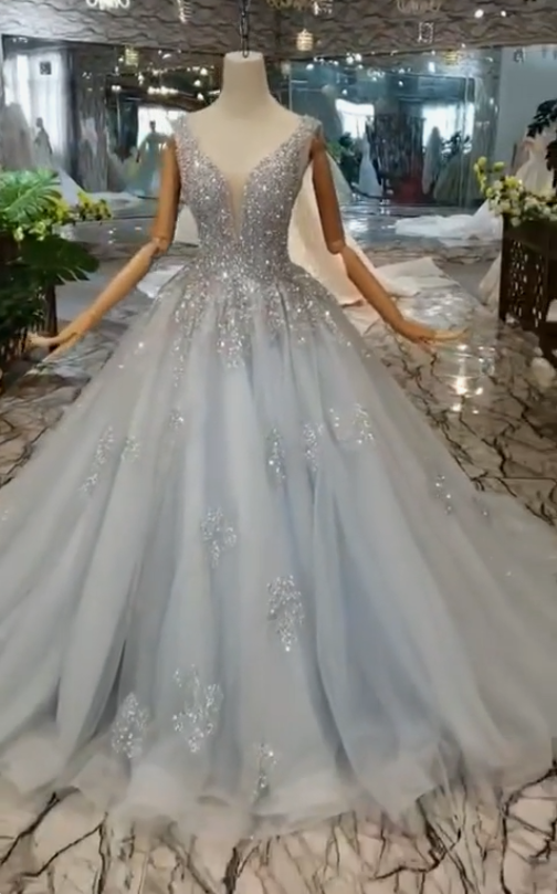 Shiny gorgeous ball gown prom dress, quinceanera dresses   cg15903